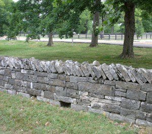 Belle Meade stone wall