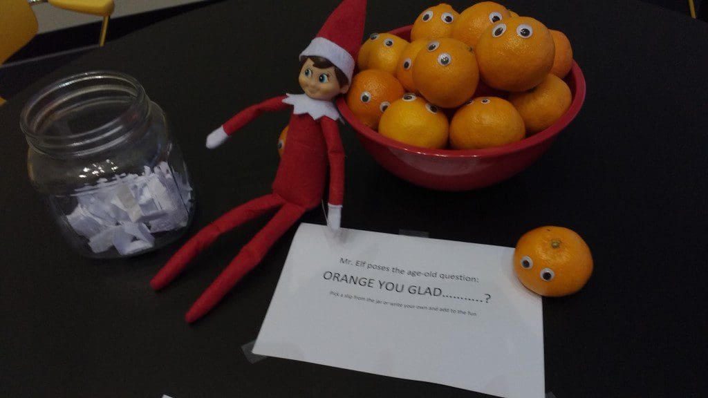 Elf on the Shelf Orange you Glad