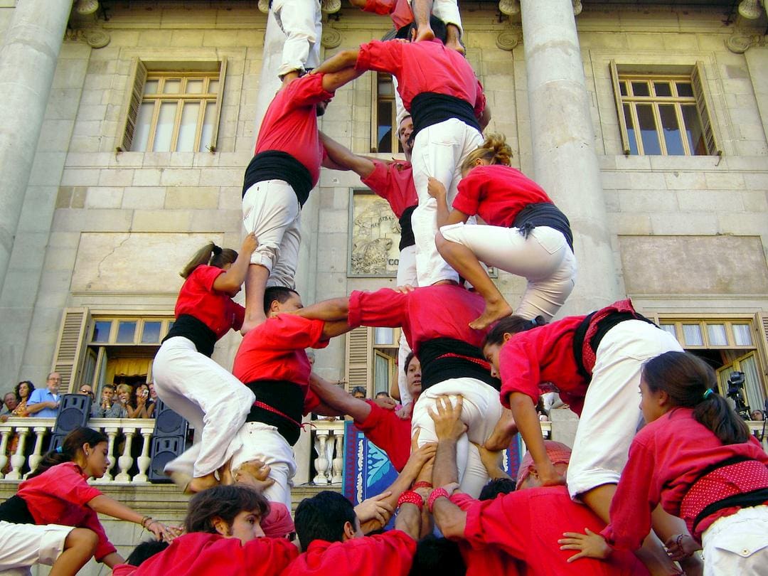 human tower