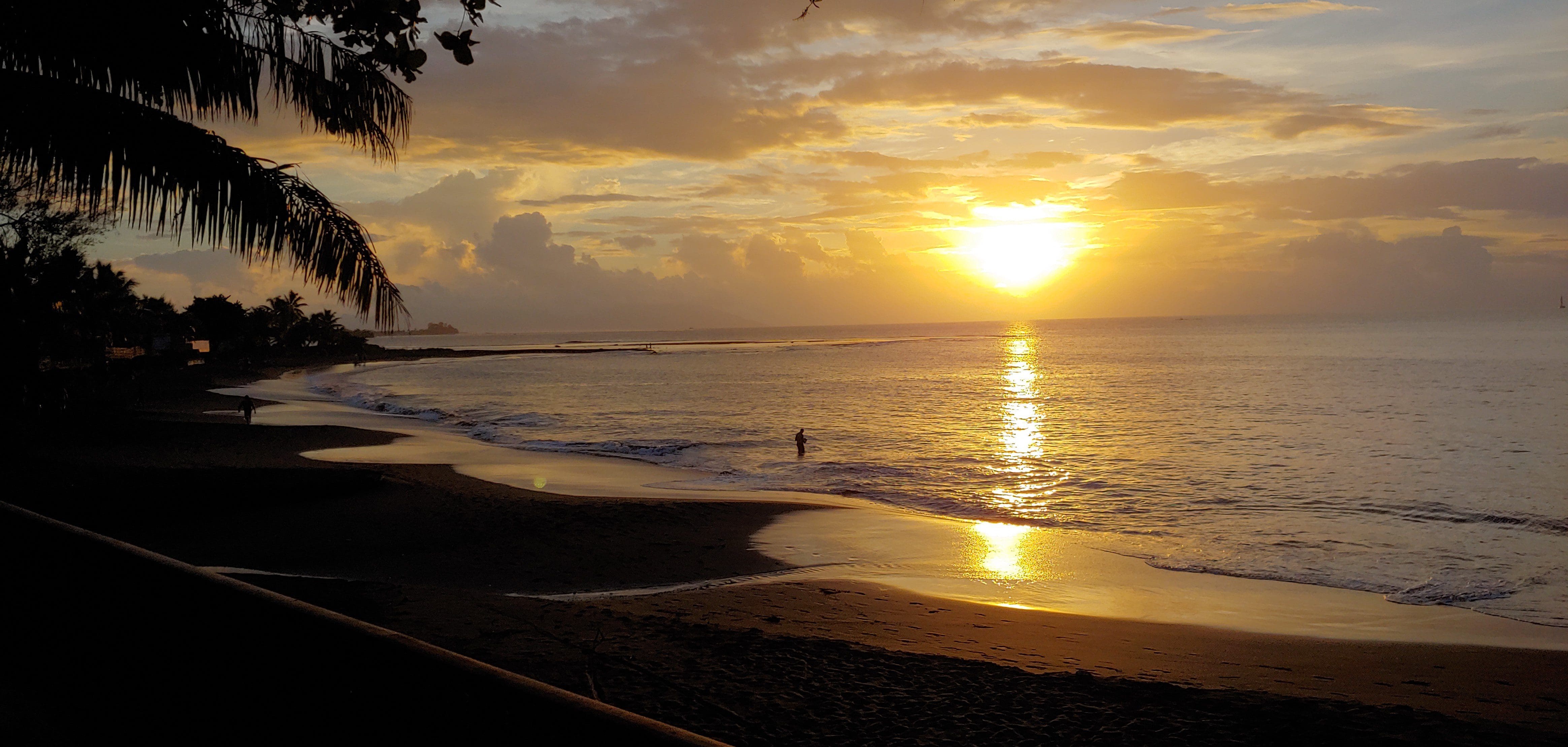 Sunset on Black Sand, Arue Tahiti