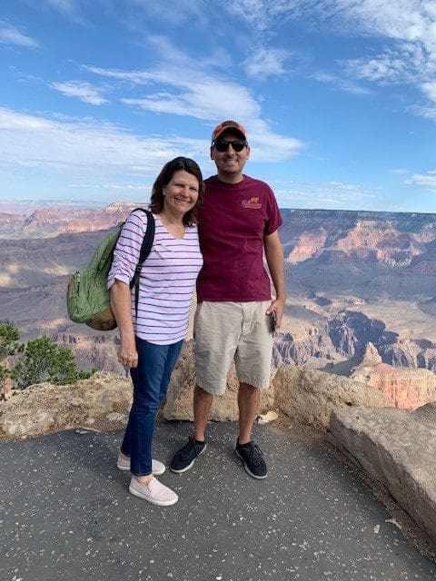 Hiking in a national park